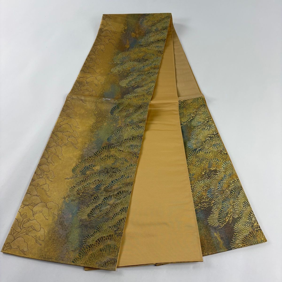 袋帯 秀品 笠松 金糸 箔 金色 六通 正絹 【中古】 - メルカリ