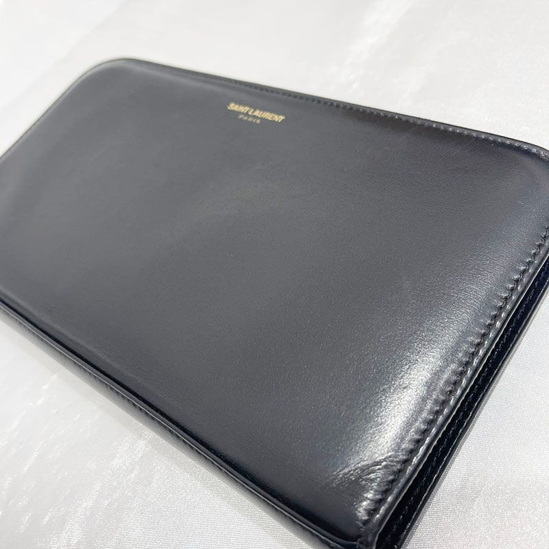 サンローラン SAINT LAURENT クラッシク ラウンドジップ 長財布 - メルカリ