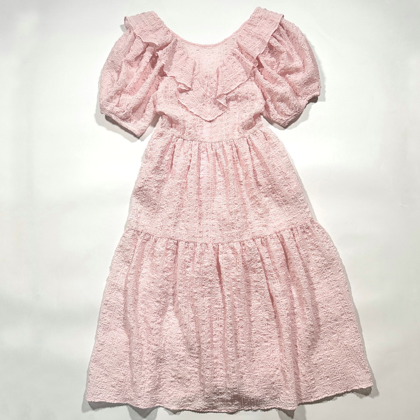 超 HONEY MI HONEY ハニーミーハニー ワンピース organdie puff sleeveone-piece オーガンジー パフスリーブ Free