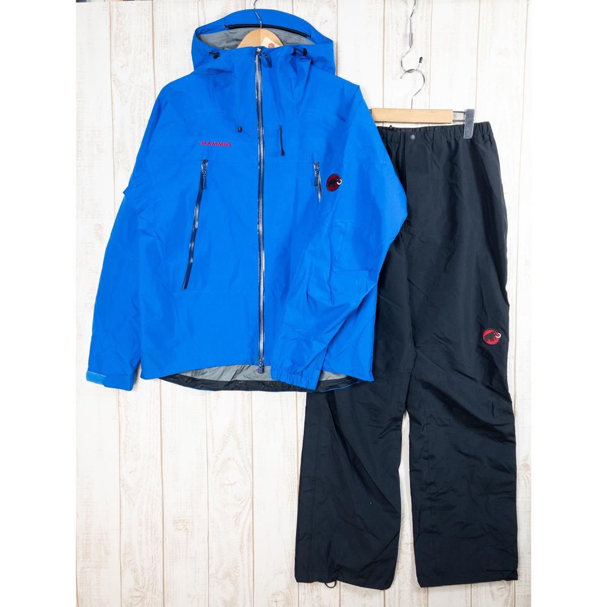 MENs M マムート ゴアテックス サンダー ストーム レイン スーツ Gore-Tex Thunderstorm Rain-Suit レインシェル  ジャケット パンツ セットアップ 上下セット MAMMUT 1010-12721 Dark Marlin / - メルカリ