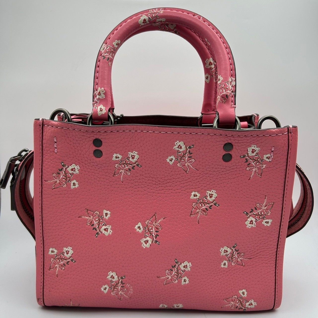 美品未使用 コーチ COACH ローグバッグ グラブタン ぺブルレザー COACH 