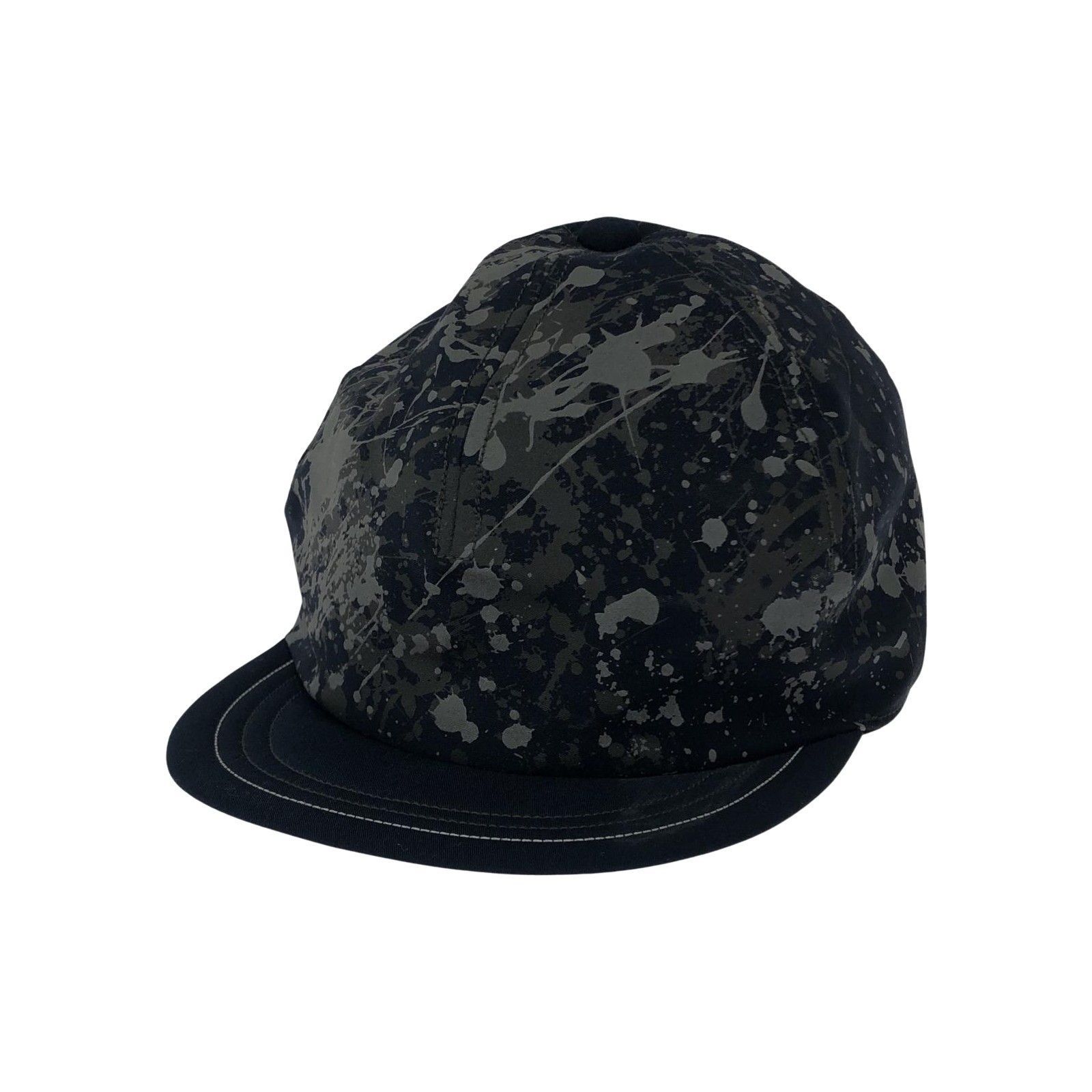 and wander splatter print CORDURA dry chino cap キャップ ネイビー