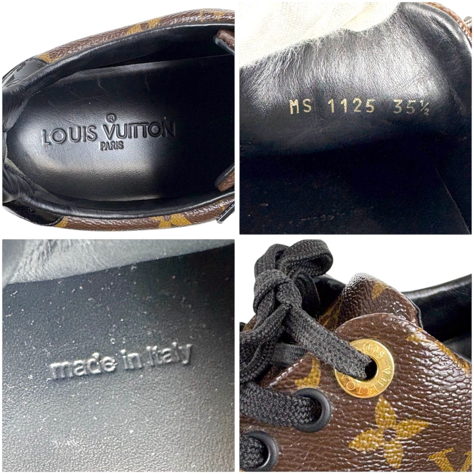 モノグラムレザー ローカット