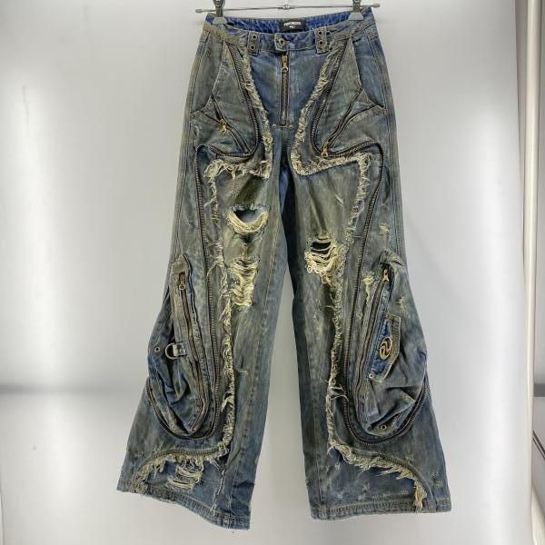 Personsoul Alien Dirty Denim Jeans ブルー S パーソンソウル 24
