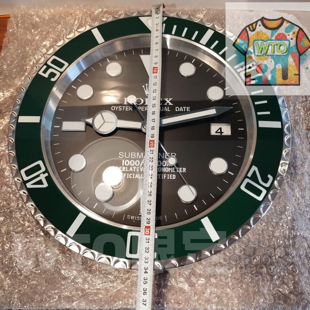 リプロダクト品 ROLEX希少品 ロレックス 金 緑 デイトナ 掛け時計-WTO