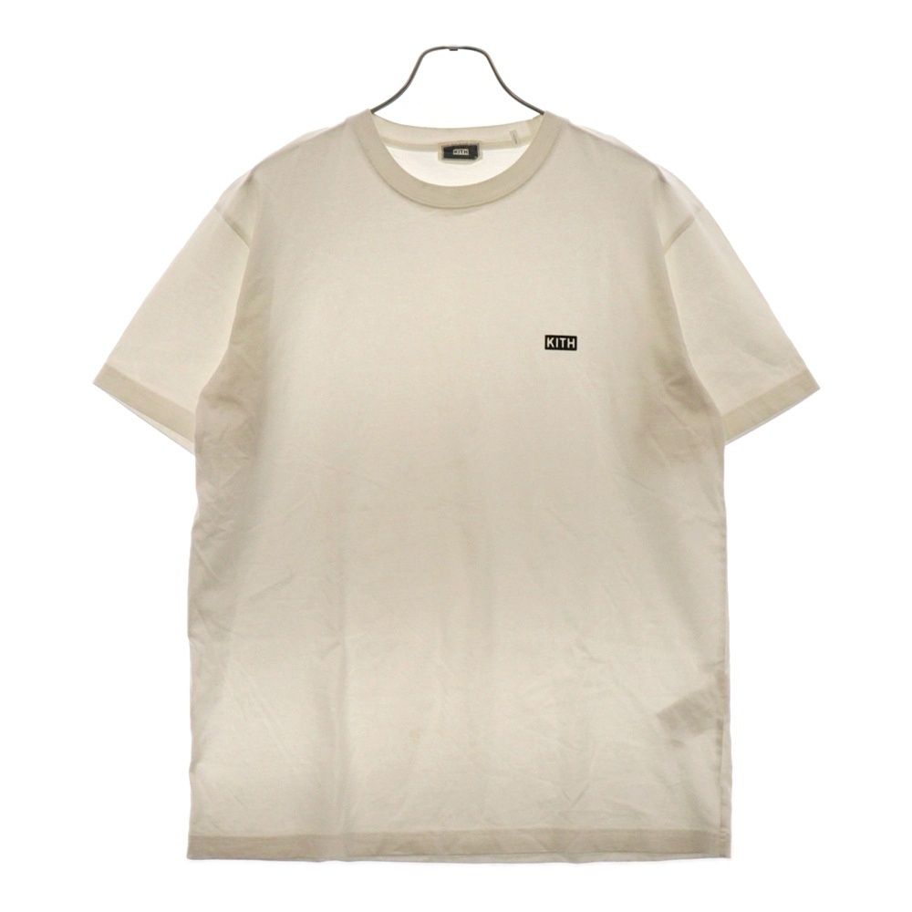 KITH (キス) Logo T-Shirt ロゴ刺繍半袖Tシャツ ホワイト 23-071-060-0003-7-0