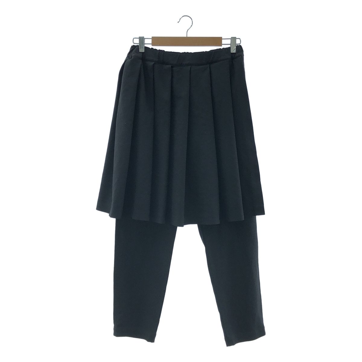 BLACK COMME des GARCONS | ブラックコムデギャルソン | プリーツ スカート レイヤード パンツ | XS | ブラック | レディース