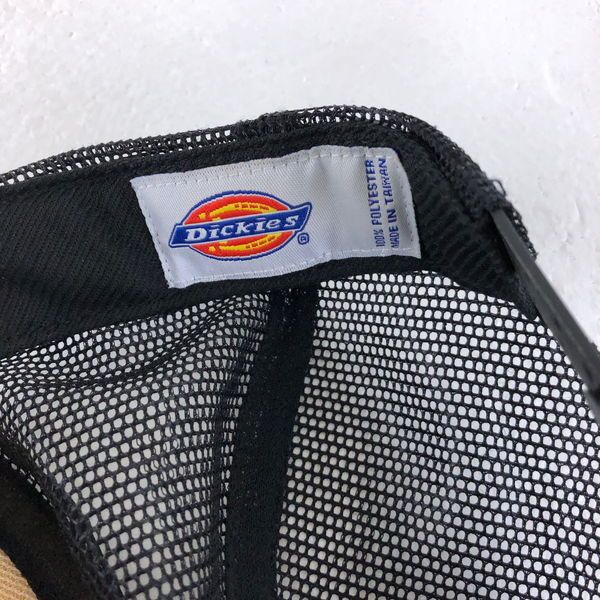 【古着】 Dickies ディッキーズ キャップ トラッカーキャップ ロゴプリント ブラック系 フリーサイズ 【中古】 n056739