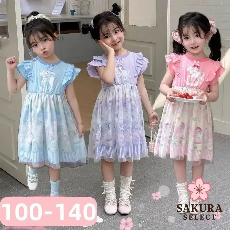 可愛いクロミちゃんドレス140サイズ 新品！夏新作！可愛いワンピース、ドレス、クロミちゃん