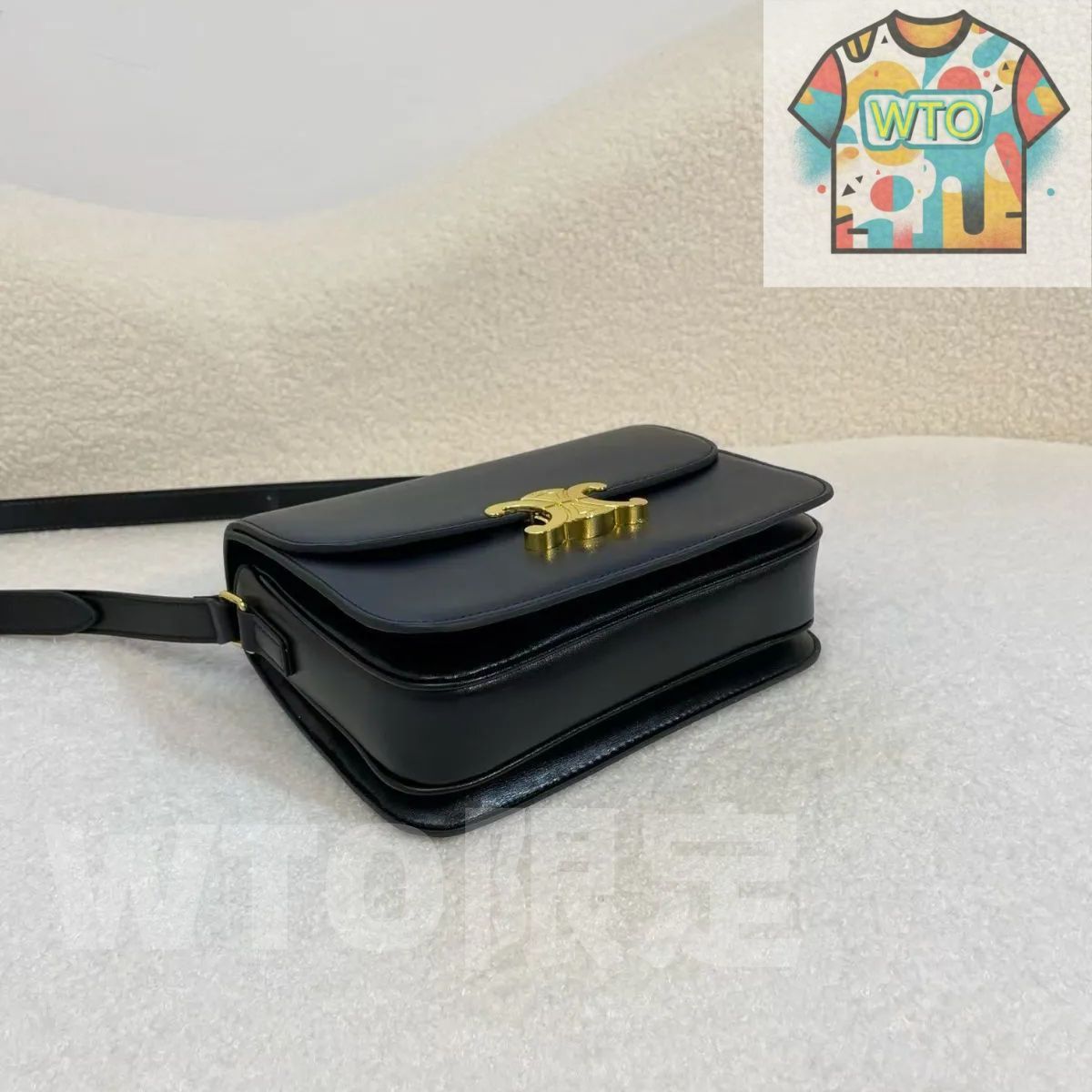 ショルダーバッグ 黒 ブラック セリーヌ CELINE トリオンフ