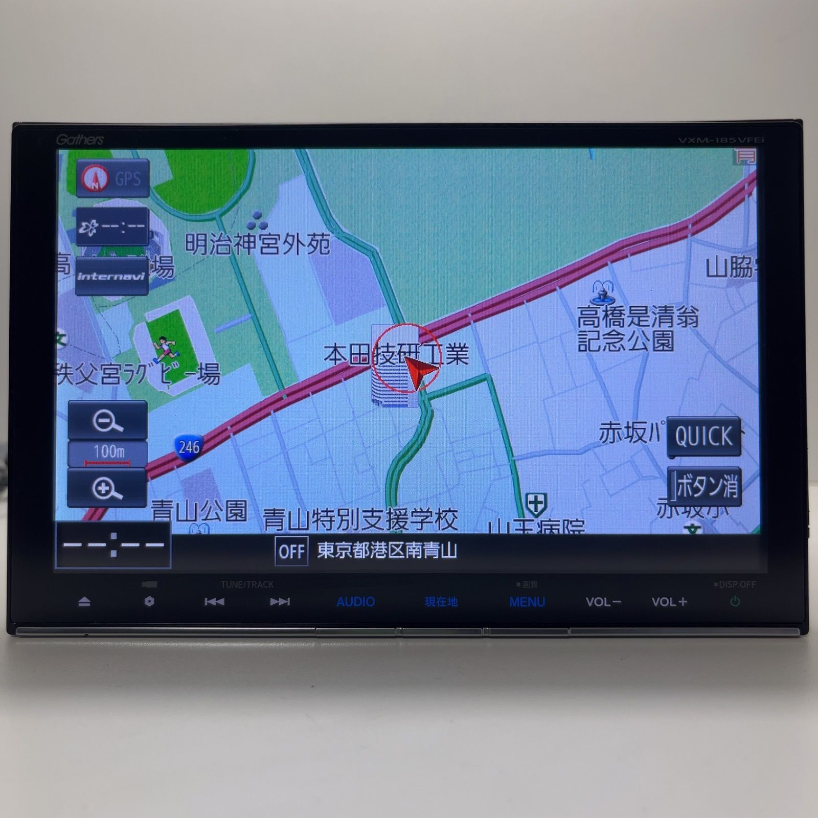 HONDA VXM-185VFEi タッチパネル正常 Gathers ギャザーズ ホンダ純正 ナビ フルゼグTV/CD/DVD/SD/USB/CarPlay/iPod/Bluetooth/FM/AM 最新地図