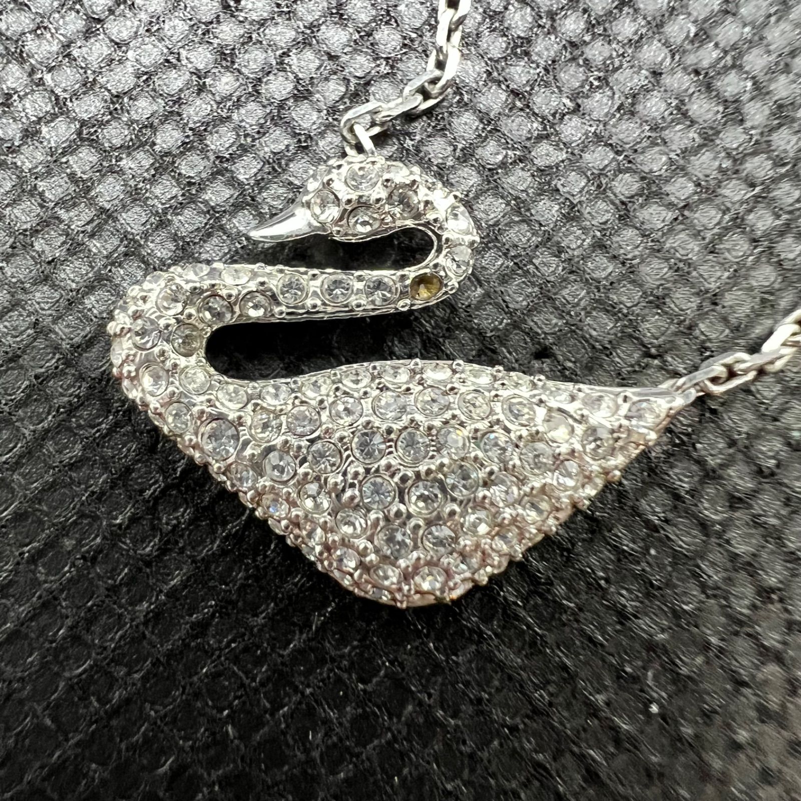 SWAROVSKI スワロフスキー ネックレス スワン シルバー - メルカリ