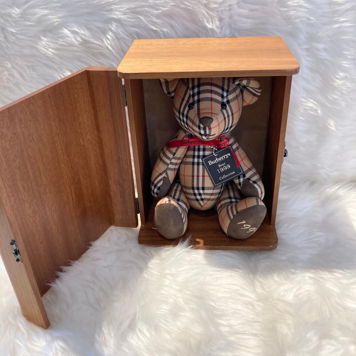 BURBERRY ベア ぬいぐるみ 1999限定 BURBERRY （バーバリー） 1999 テディベア チェック Beige