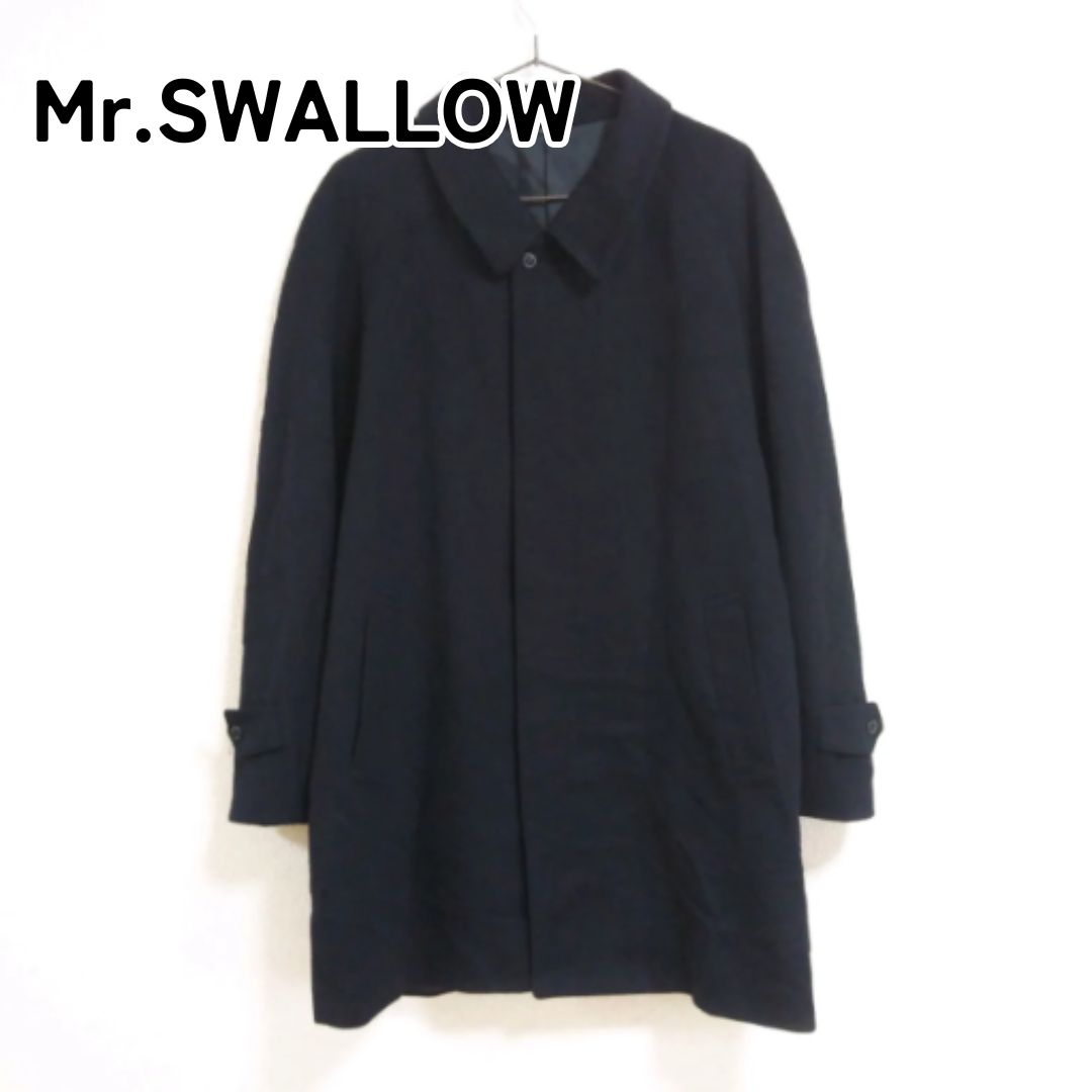 Mr.SWALLOW ミスタースワロー M ブラック ロングコート カシミヤ100