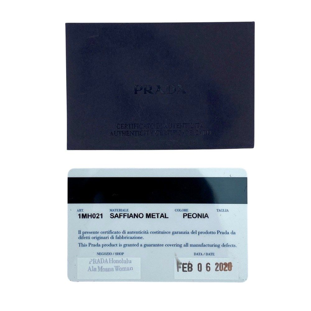 □□ プラダ 三つ折り財布 コンパクトウォレット 財布 サフィアーノ