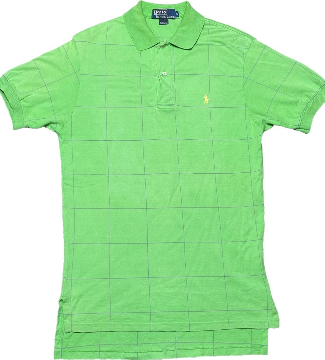 米国製 Polo by Ralph Lauren ポロシャツ ライムグリーン S