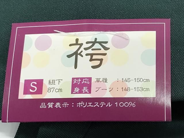 平和屋着物○女性 行灯袴 総刺繍 花唐草文 高麗納戸色 卒業式 洗える  