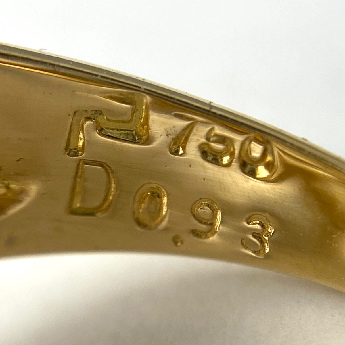 ポーラ POLA メレダイヤ デザインリング YG イエローゴールド 指輪 リング 14号 750 ダイヤモンド レディース - 指輪
