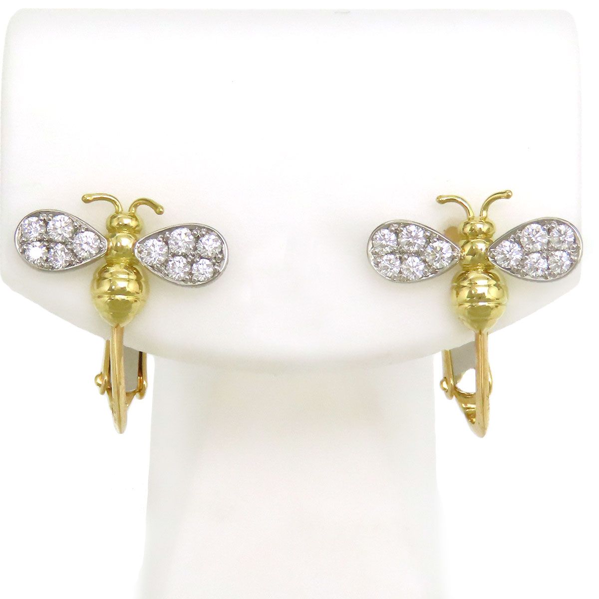 ギメル ハチ イヤリング 950Pt 18K K18 (K18YG) レディース Gimel  