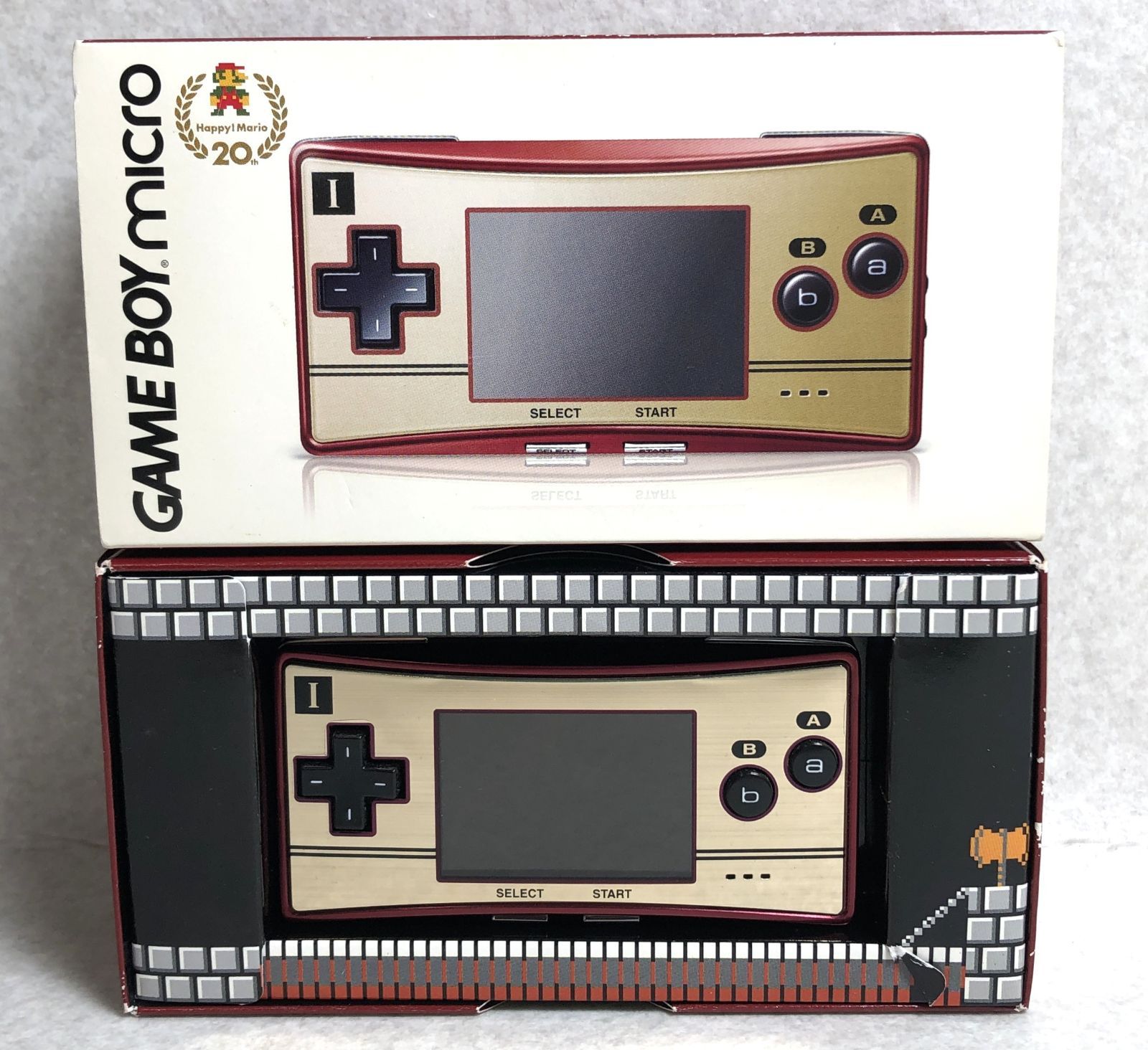 ゲームボーイミクロ　マリオ20周年記念ファミコンバージョンマリオ　ソフト ゲームボーイ ミクロ ファミコン スーパーマリオ20周年記念