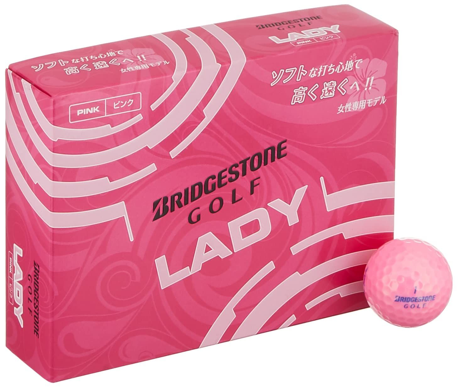 BRIDGESTONE ブリヂストン ゴルフボール LADY ピンク LBPXJ ピンク