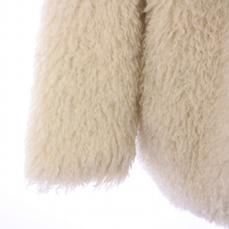 エイミーイストワール！フード付きショートファーコート French poodle fur リボンジャケット(F BLACK): OUTER