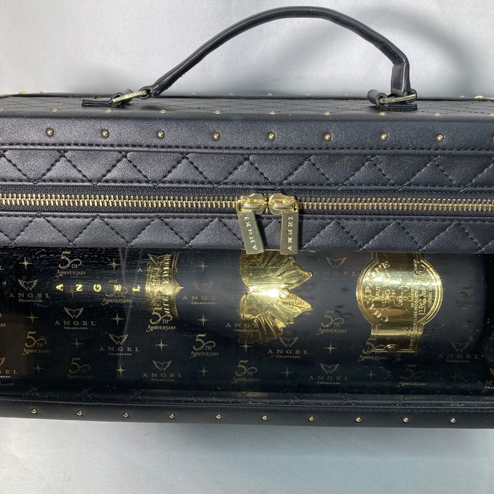 エンジェルchampagne5周年 レザーラッチタイプ空き瓶空き箱