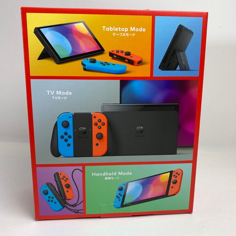 中古美品】 未使用 Nintendo Switch(有機ELモデル) Joy-Con(L) ネオン
