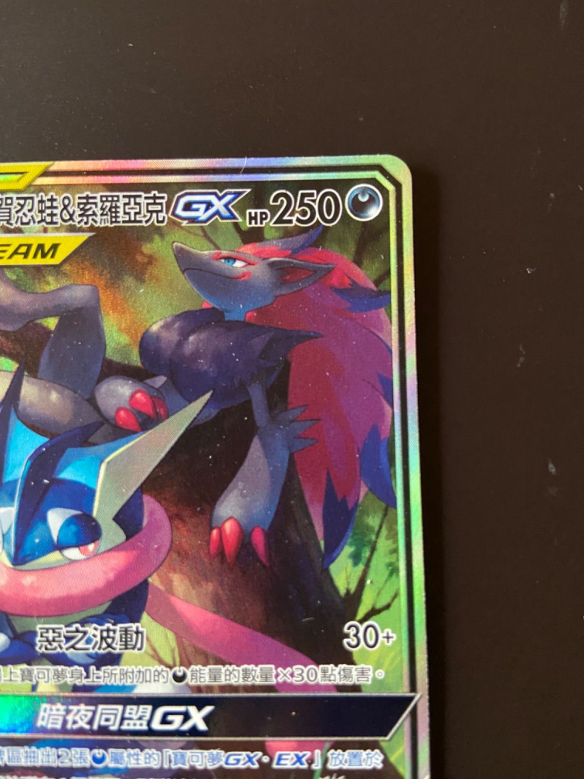 ポケモンカード 節約 AS5a 199/184 SR ゲッコウガ＆ゾロアークGX 台湾語版