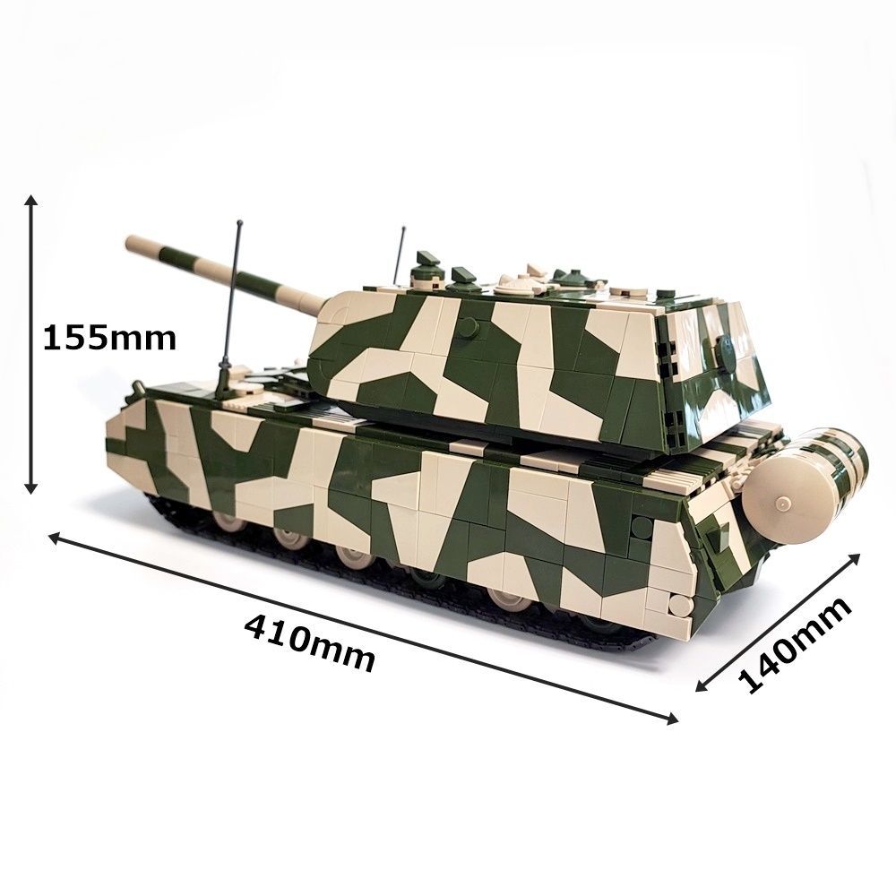ESシリーズ ドイツ 超重戦車マウス ブロック戦車 2930PCS Ⅷ号