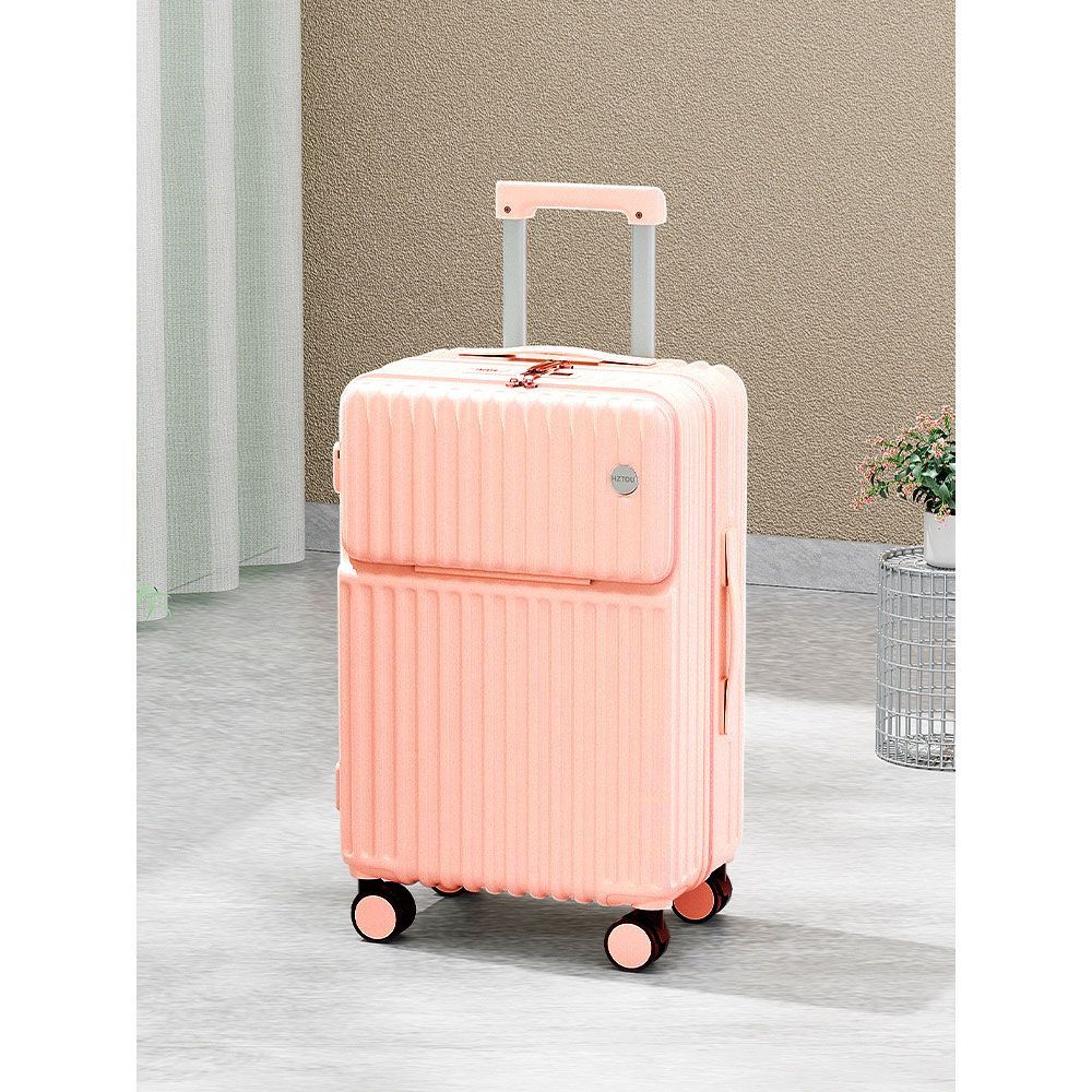 ☆ ピンク ☆ スーツケース キャリーケース フロントオープン スーツ