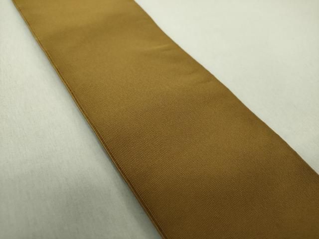 平和屋着物○男性 爪掻き本綴れ 角帯 桑茶色 正絹 逸品 DAAS3596ps