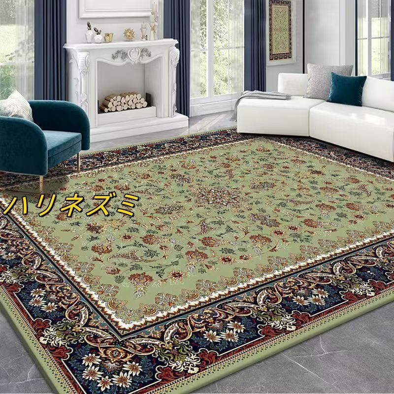 美品【新品 未使用】高品質 豪華高級カーペット  絨毯 滑り止め付200*300cm