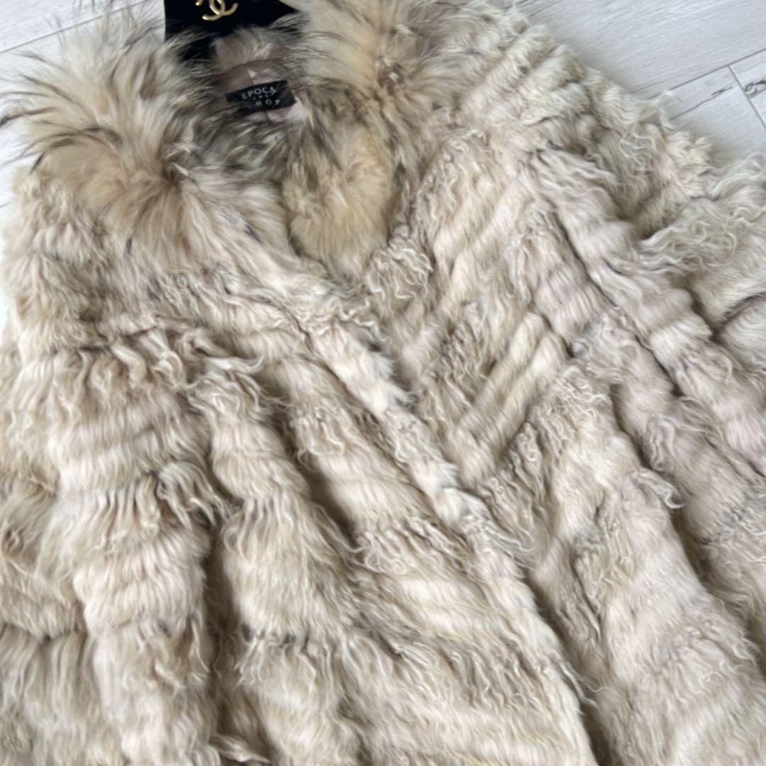 EPOCA エポカ リアルファー ポンチョ風毛皮コート GULLKHAN_COM