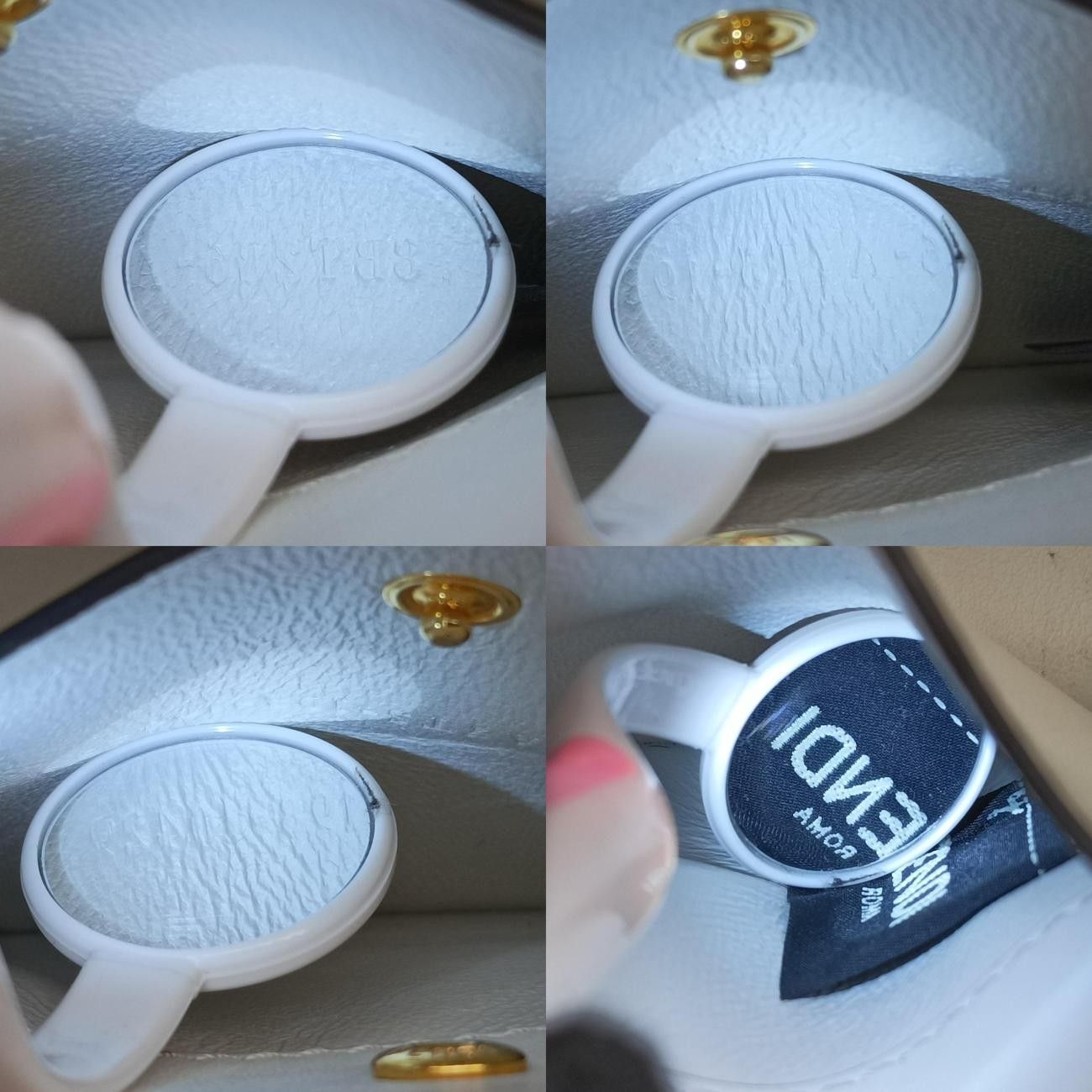 フェンディFendiキャナイエフホワイトPVCコーティングキャンバス8BT2868BT286.A7T5.198.10429