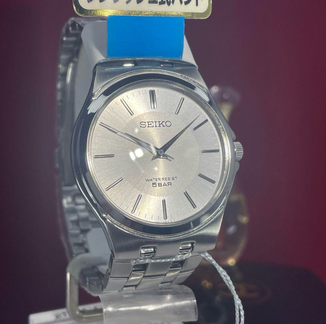 ★未使用品 SEIKO クォーツ 純正革ベルト 電池交換済 腕時計 ヴィンテージ 美品 セイコー アルバ クォーツ 電池交換済 革ベルトBEAR製新品