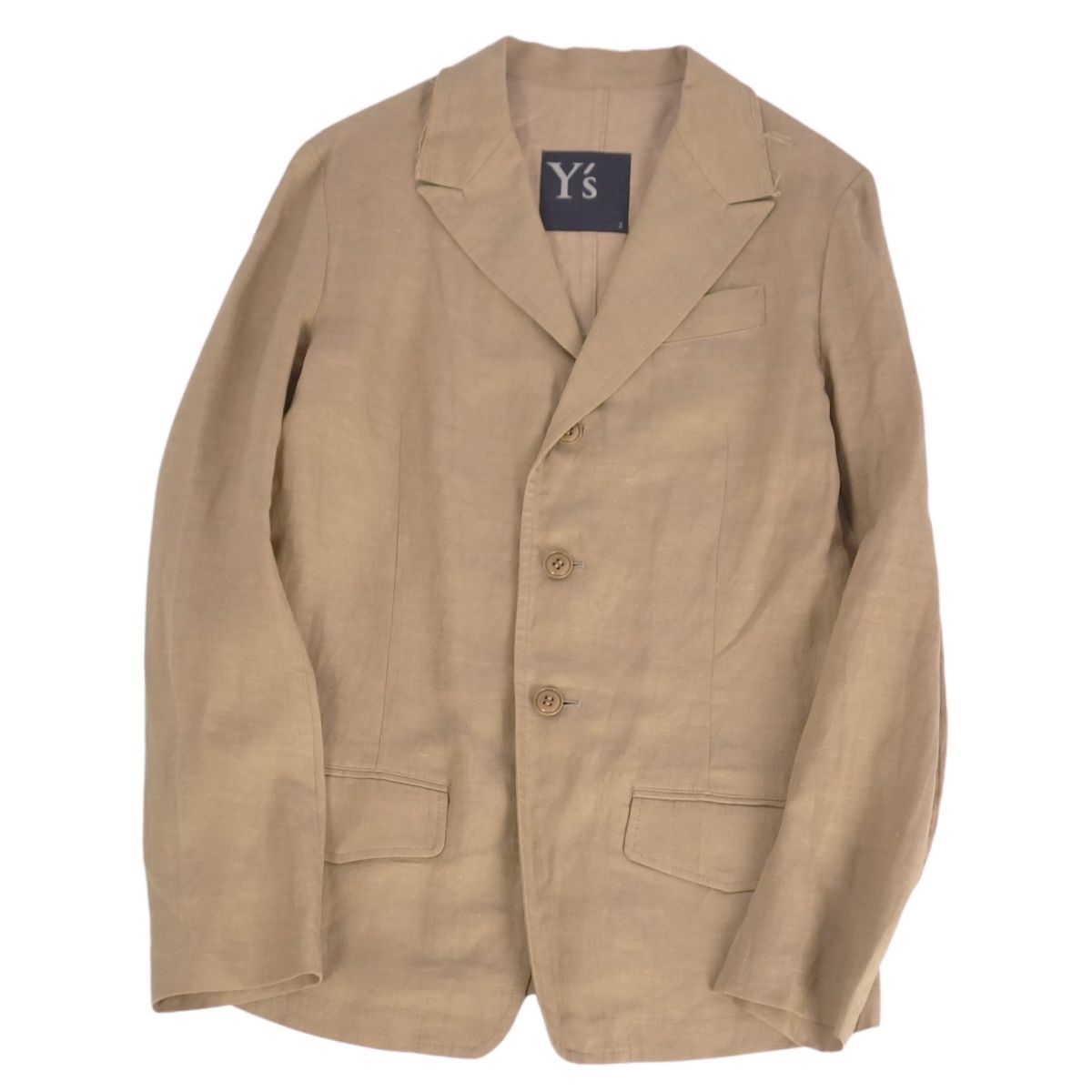 Y's レーヨン　テーラードジャケット Yohji Yamamoto/ レーヨンブロード ビッグダブルテーラード