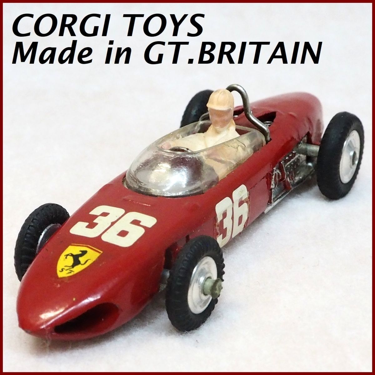 CORGI TOYS【Ferrari 154 Formula 1 フェラーリF1 #36 赤レッド】イギリス製ミニカー□コーギー【中古・本体のみ】送料込  - メルカリ