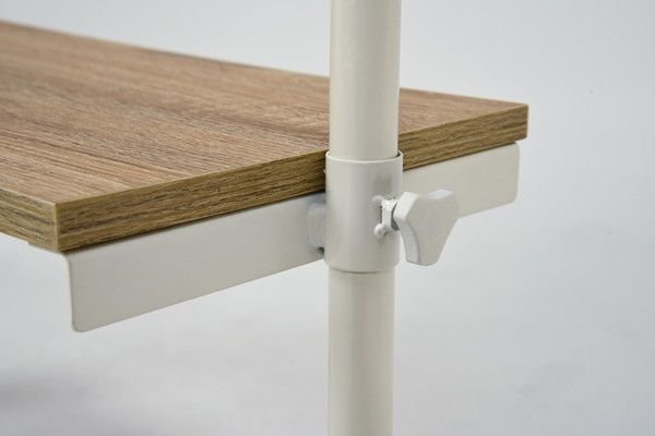 突っ張り洗濯機ラック ホワイト幅90