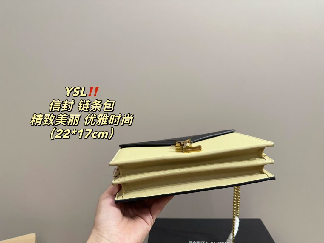 サンローラン ルルトイバッグ ショルダーバッグ サンローラン YSL封筒バッグ（シルバーバックルショルダーバッグ