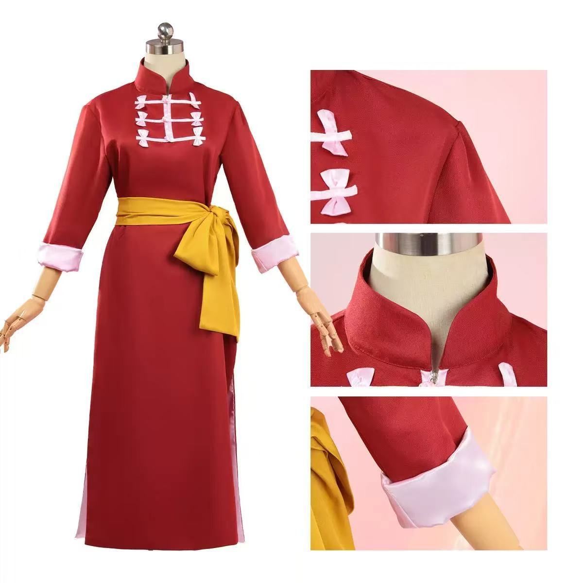 銀魂 神楽 コスプレ フルセット Amazon.co.jp: Flycos 銀魂 チャイナ 赤 上下セット 神楽 かぐら