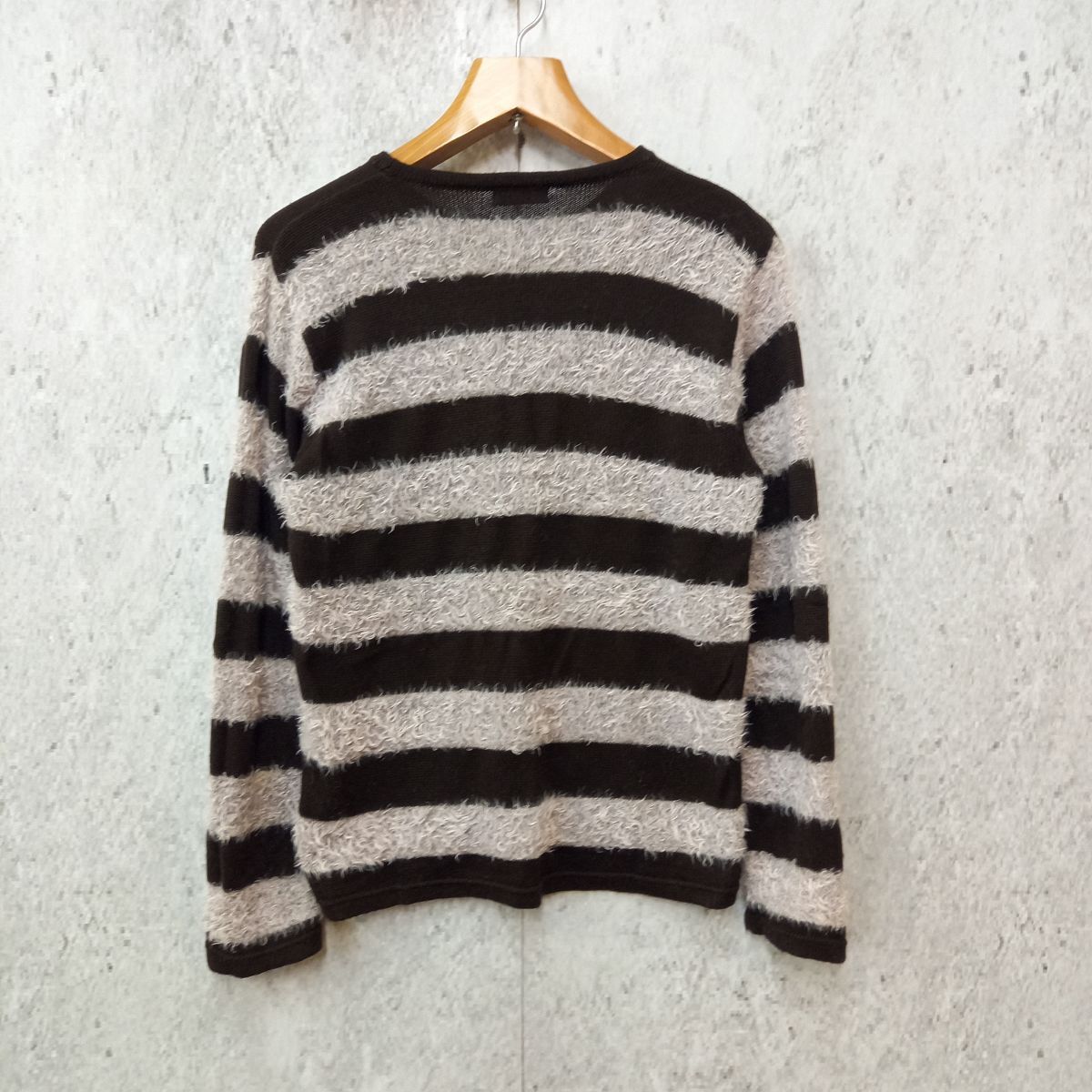 Back Channel シャギーニット ボーダー 希少 Y2K グランジ FINAL BASIC ファイナルベーシック シャギー ニット ボーダー