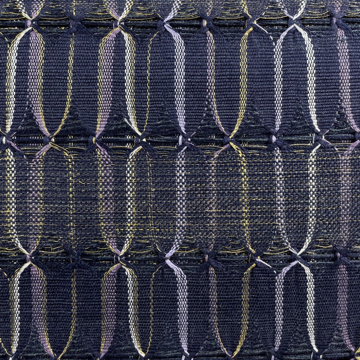 新品仕立済 西陣織 九寸名古屋帯 クリスマス オーナメント アイボリー