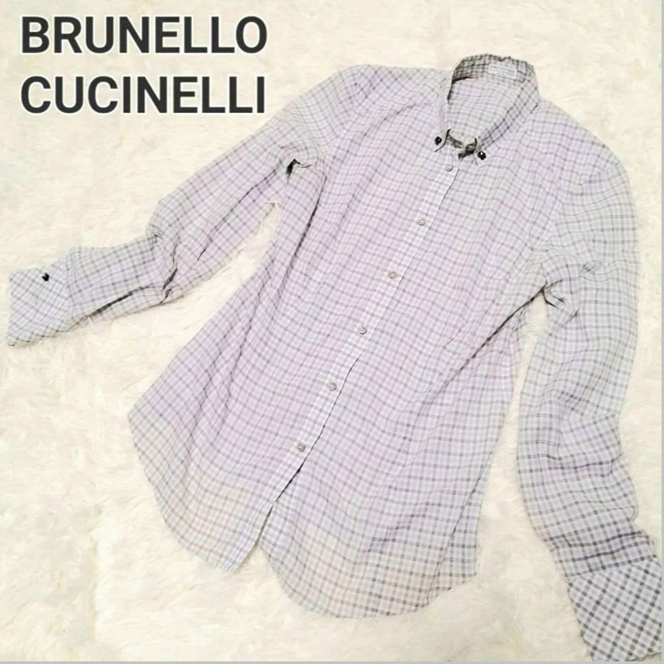 BRUNELLO CUCINELLI ブルネロクチネリ チェック シャツ レディース