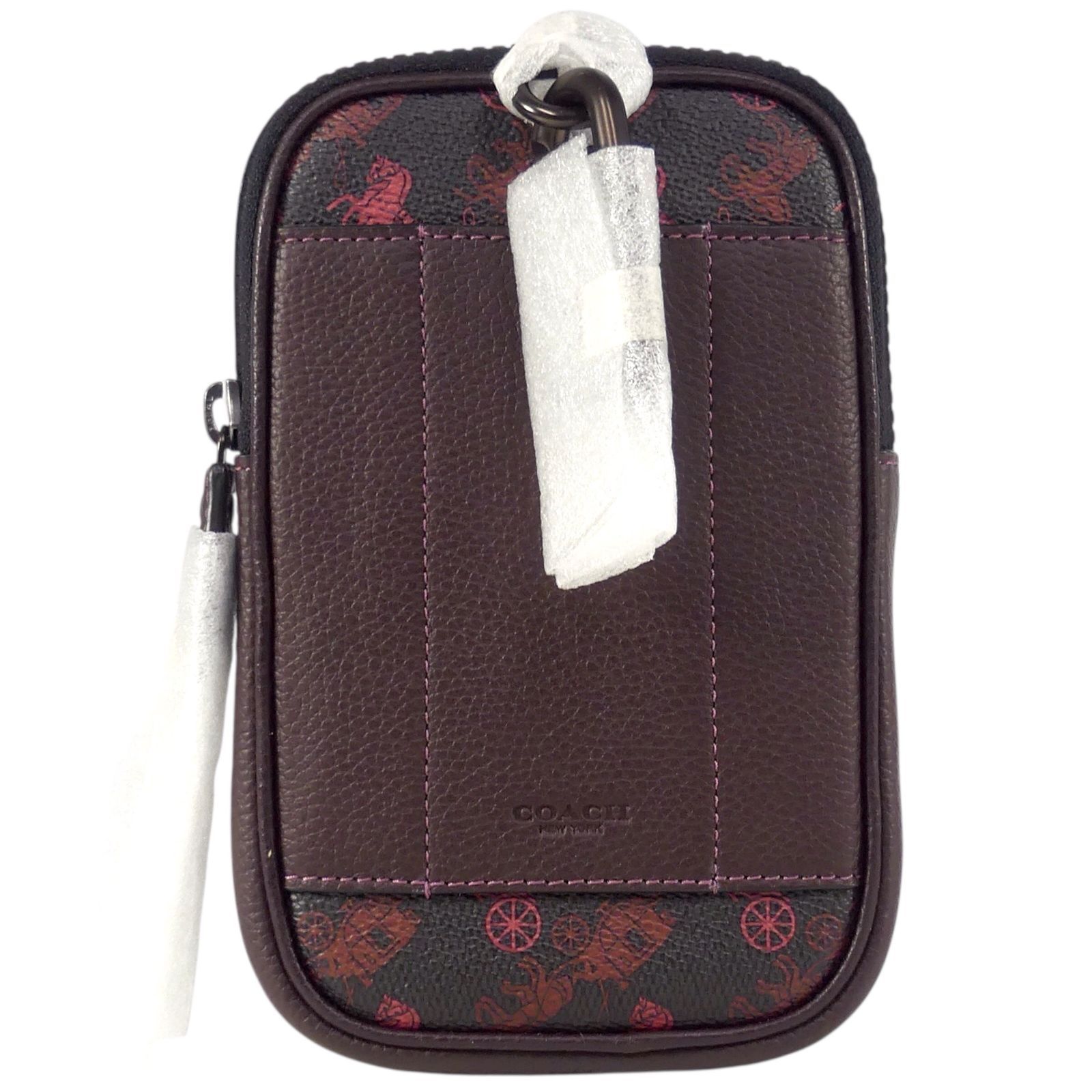 【未使用級】コーチ　ハンドバッグ　シグネチャー　ホースキャリッジ　PVC 茶 正規品 コーチ COACH ハンドバッグ 2way ショルダーバッグ