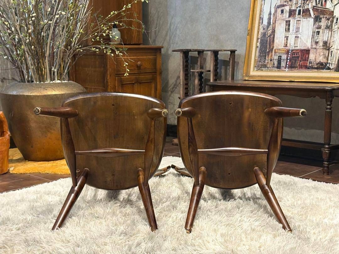 ①KASHIWA 柏木工 ウィンザーチェア スポークチェア アンティーク SY