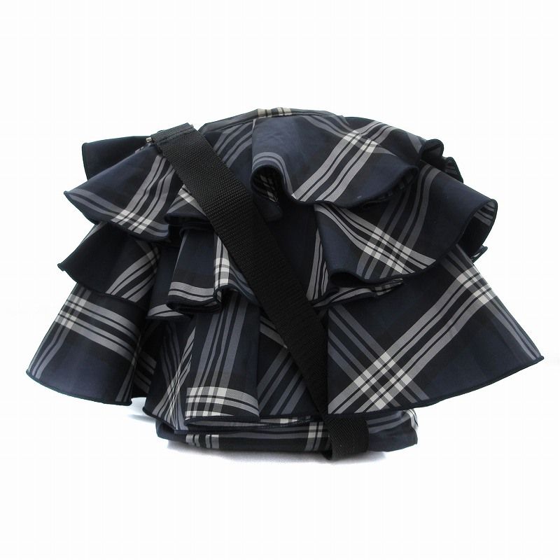 セツコサジテール フリル付きショルダーバッグシティグレー