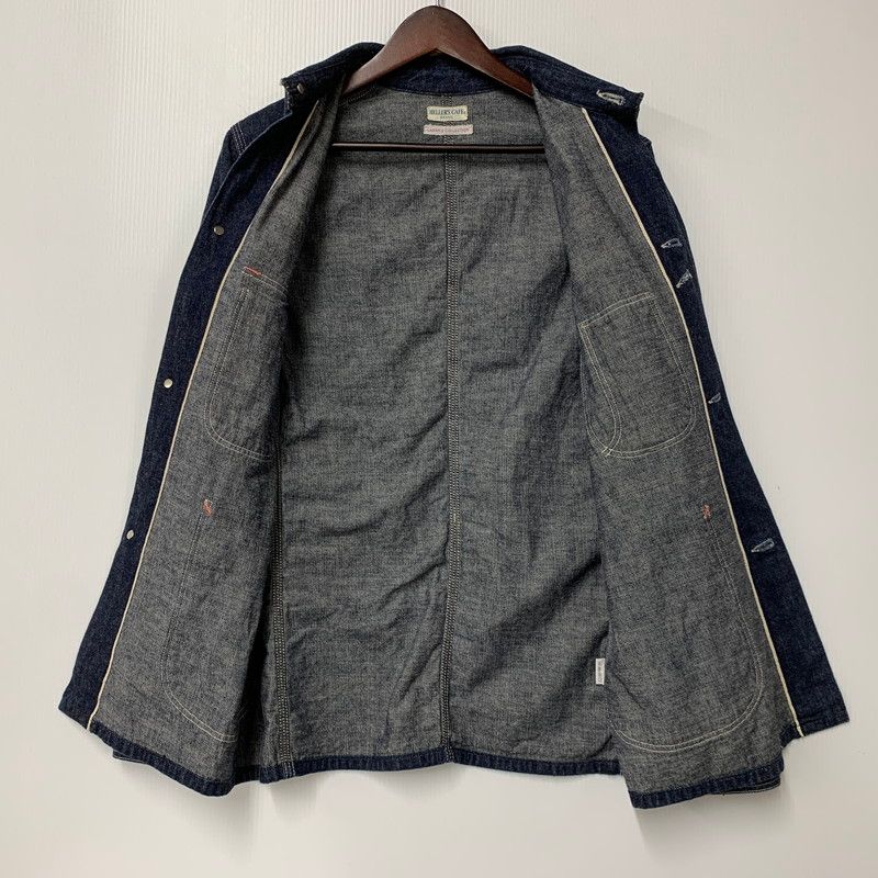 Heller's cafe (ヘラーズカフェ) デニムカバーオール インディゴ