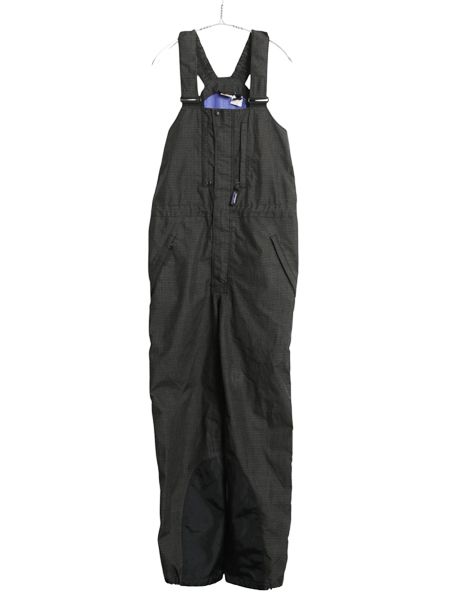 雪なし 90s パタゴニア スーパーアルパイン オーバー パンツ メンズ M | 94年製 オールド アウトドア ナイロン ビブ オーバーオール 黒