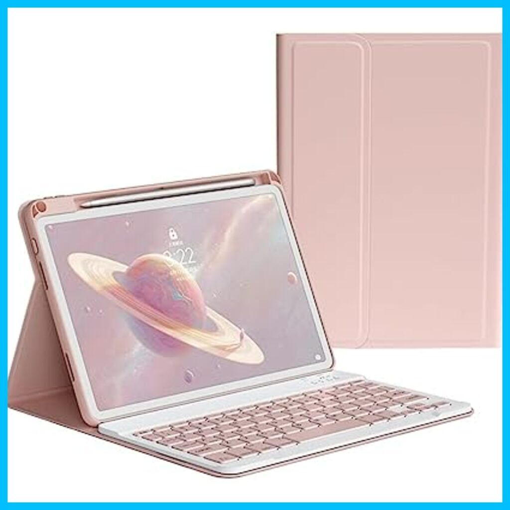 iPad 10.2 iPad iPad iPad キーボード ケース 上側 Apple Pencil 収納 iPad Air3 iPad  Pro 色: ピンク サイズ: iPad9/iPad8/iPad7/Air3/Pro10.5 